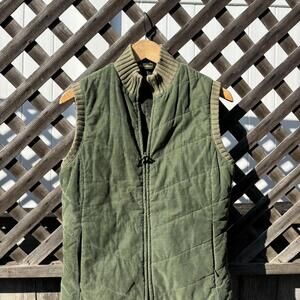 Eddie Bauer Quilted Utility Vest – Olive Green (Women’s Small)